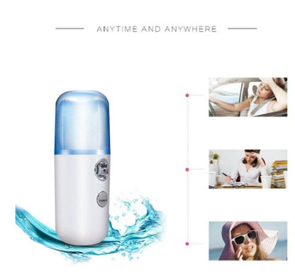 Portable USB Rechargeable Nano Mist Humidifier – Personal Rehydration & Skincare Spray Device