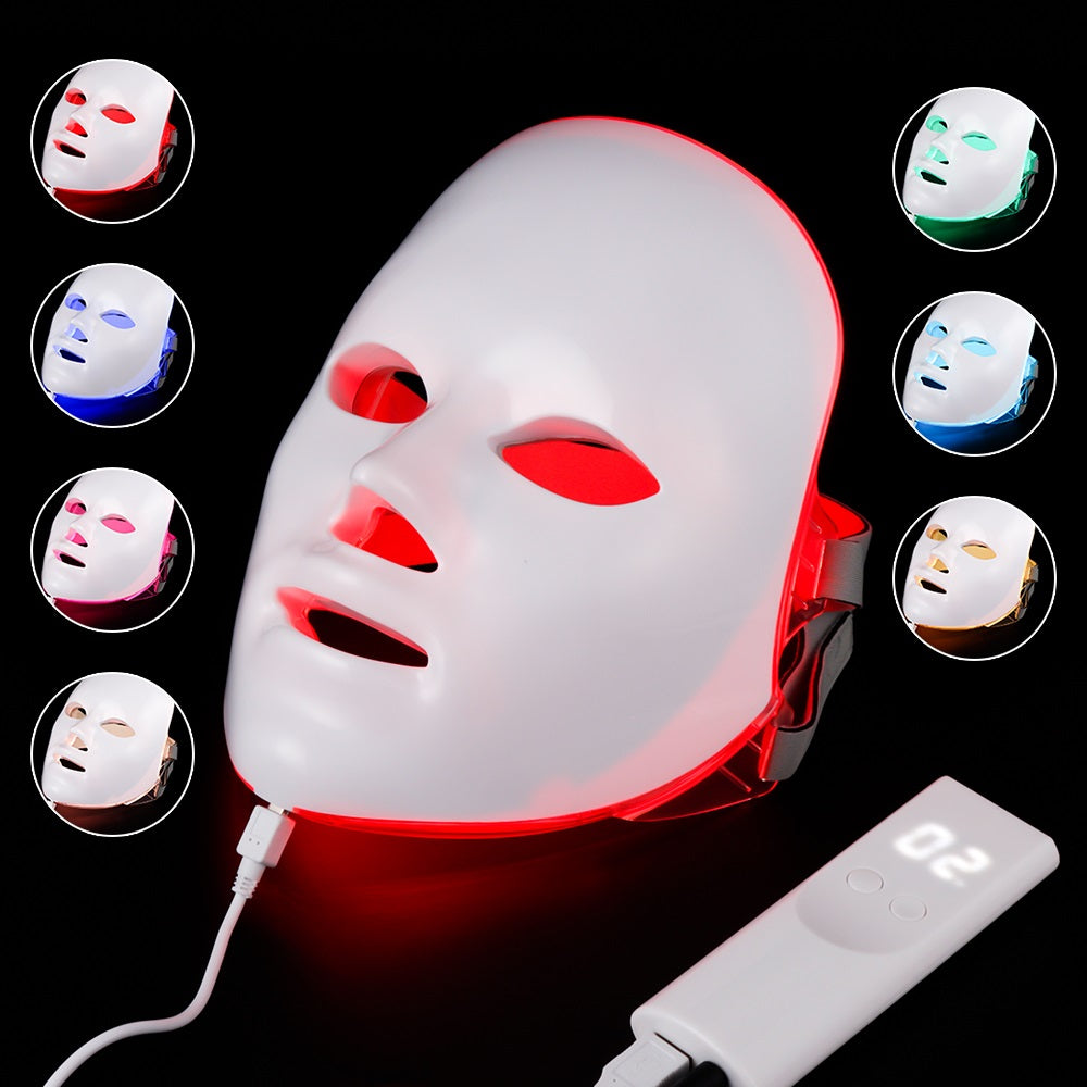 7-Color Photon LED Beauty Mask – Skin Rejuvenation & Facial Care Device