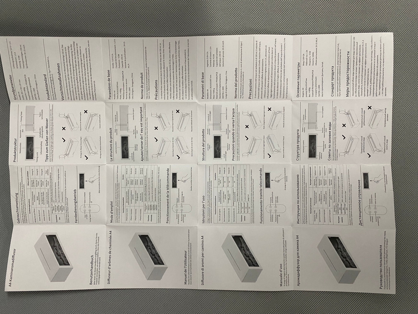 Fireplace Flame Effect Aromatherapy Diffuser – Ultrasonic Essential Oil Humidifier