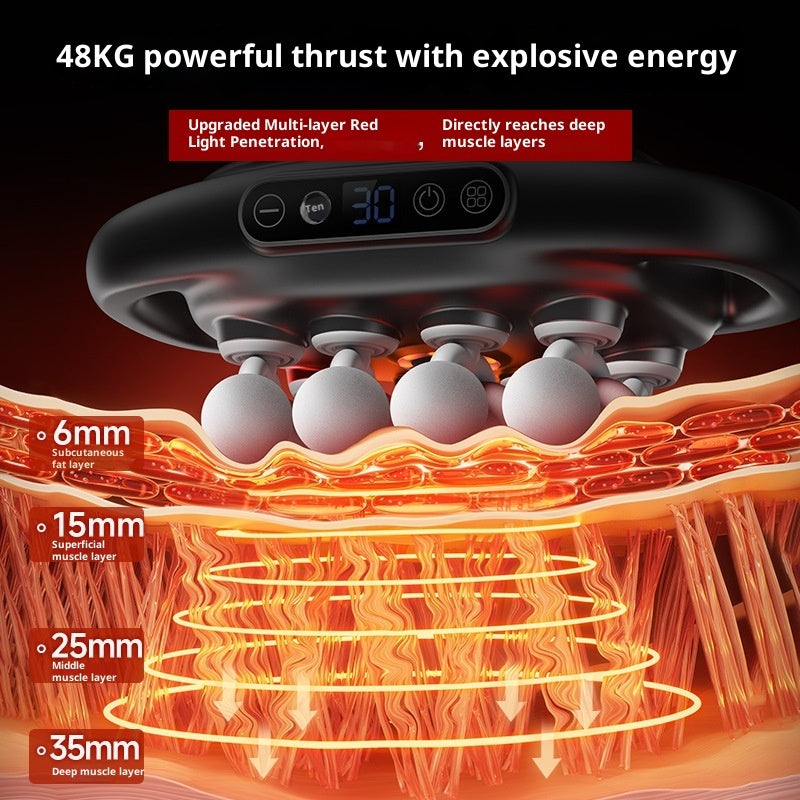 Electric Deep Tissue Massage Gun – 16-Head Muscle Relaxer for Full Body